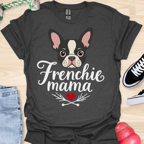 Frenchie Mama - V5 - Cute Graphic T-Shirt